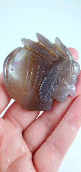 Agate Druzy Indian Head