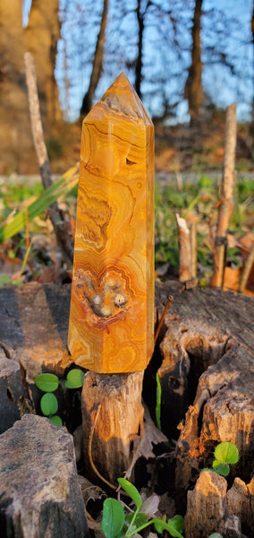 Crazy Lace Agate Tower