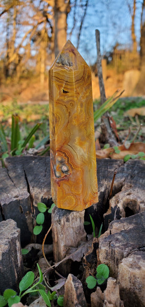 Crazy Lace Agate Tower