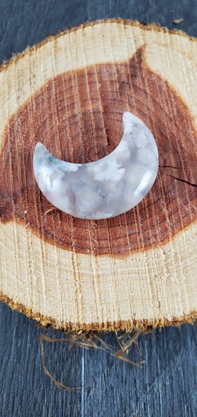 Cherry Blossom Agate Moon