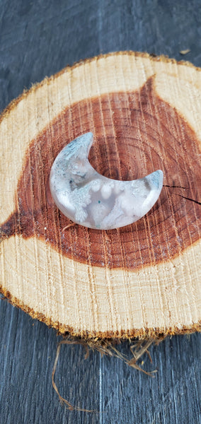 Cherry Blossom Agate Moon
