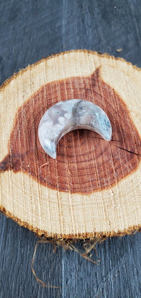 Cherry Blossom Agate Moon