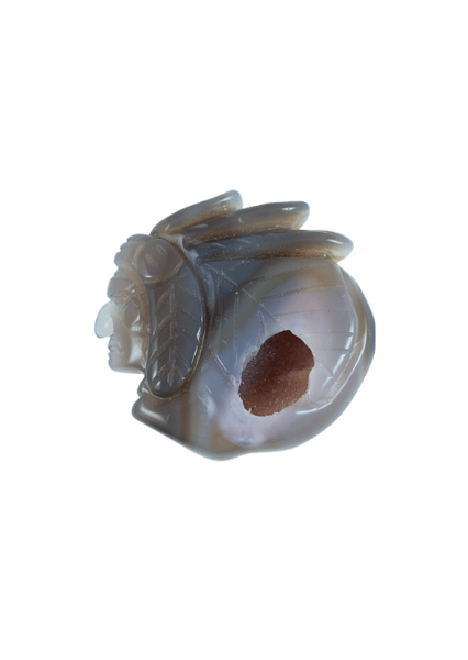 Agate Druzy Indian Head