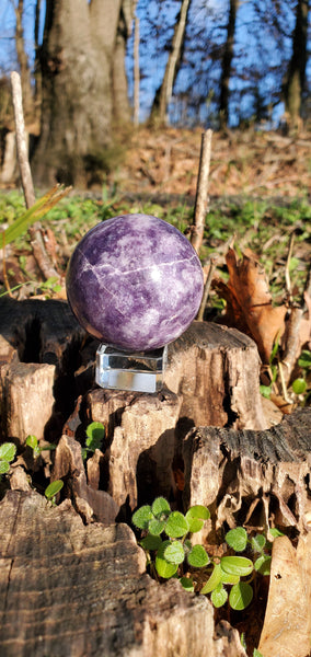 Lepidolite Sphere