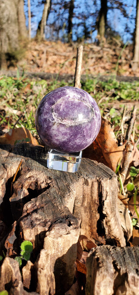 Lepidolite Sphere