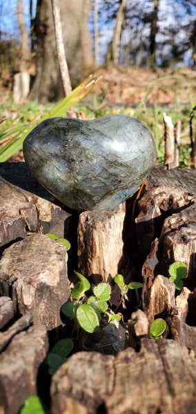 Labradorite Heart