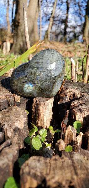 Labradorite Heart