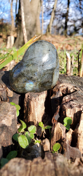 Labradorite Heart