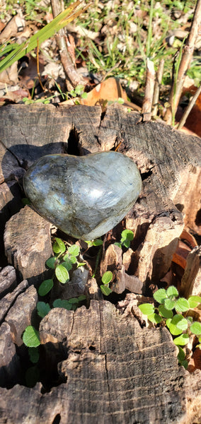 Labradorite Heart