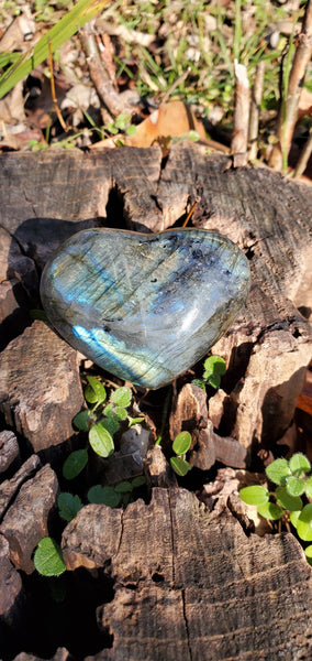 Labradorite Heart