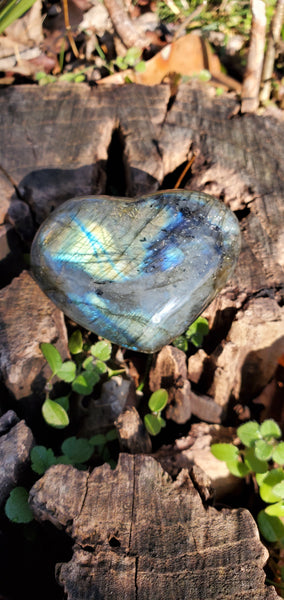 Labradorite Heart