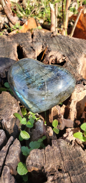 Labradorite Heart