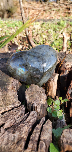 Labradorite Heart