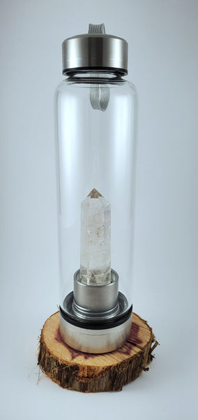 Clear Quartz Water Bottle