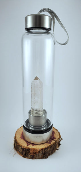 Clear Quartz Water Bottle