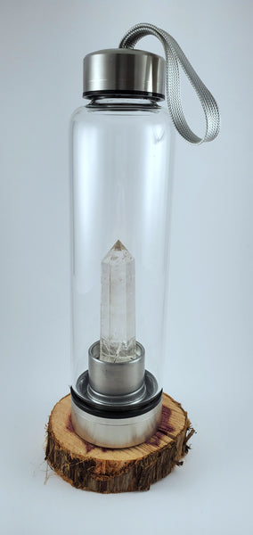 Clear Quartz Water Bottle