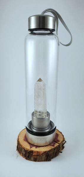 Clear Quartz Water Bottle