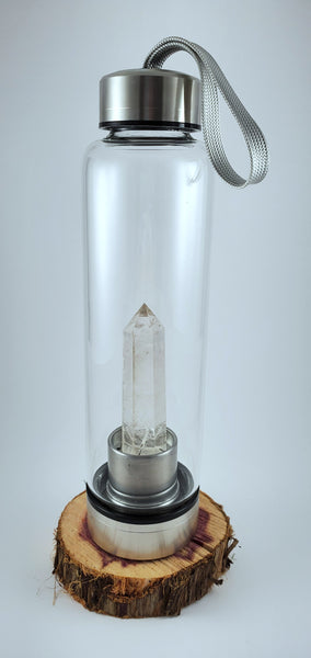 Clear Quartz Water Bottle