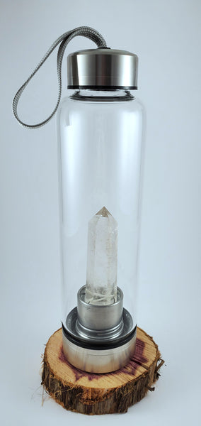 Clear Quartz Water Bottle
