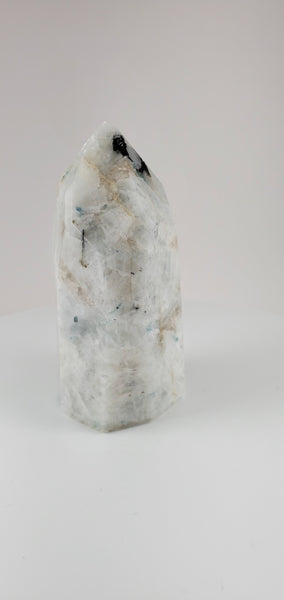 Rainbow Moonstone Hand-Carved Point #1