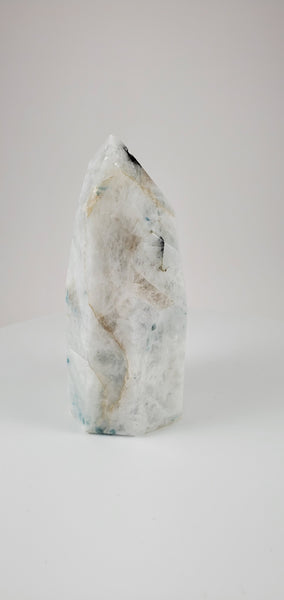 Rainbow Moonstone Hand-Carved Point #1