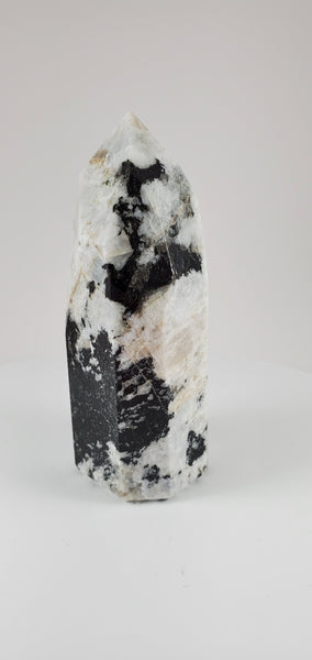 Rainbow Moonstone Hand-Carved Point #2