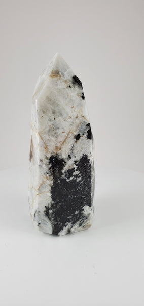 Rainbow Moonstone Hand-Carved Point #2