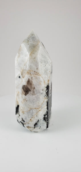 Rainbow Moonstone Hand-Carved Point #2