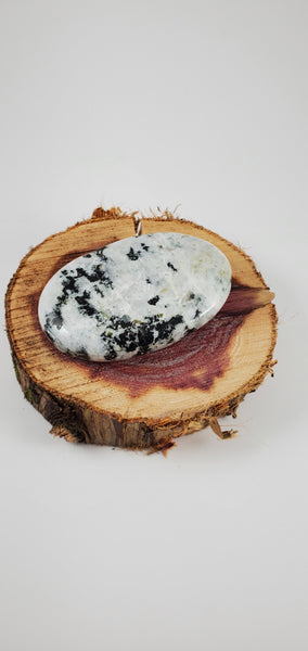 Rainbow Moonstone Hand-Carved Palm Stone