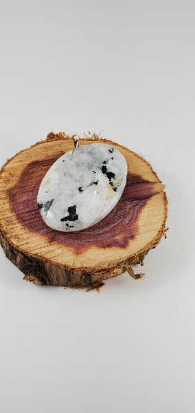 Rainbow Moonstone Hand-Carved Palm Stone