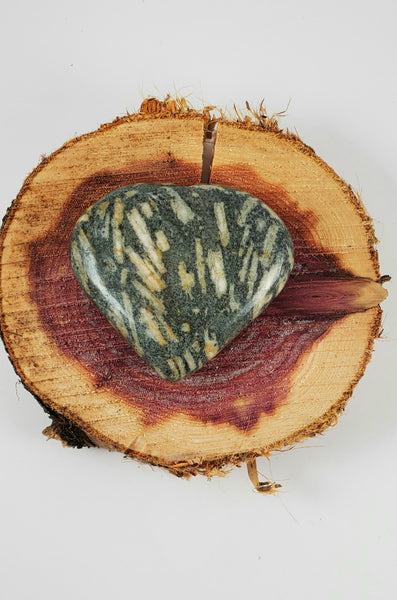 Galaxy Jasper Heart - Hand Carved