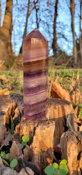 Pink Fluorite Tower